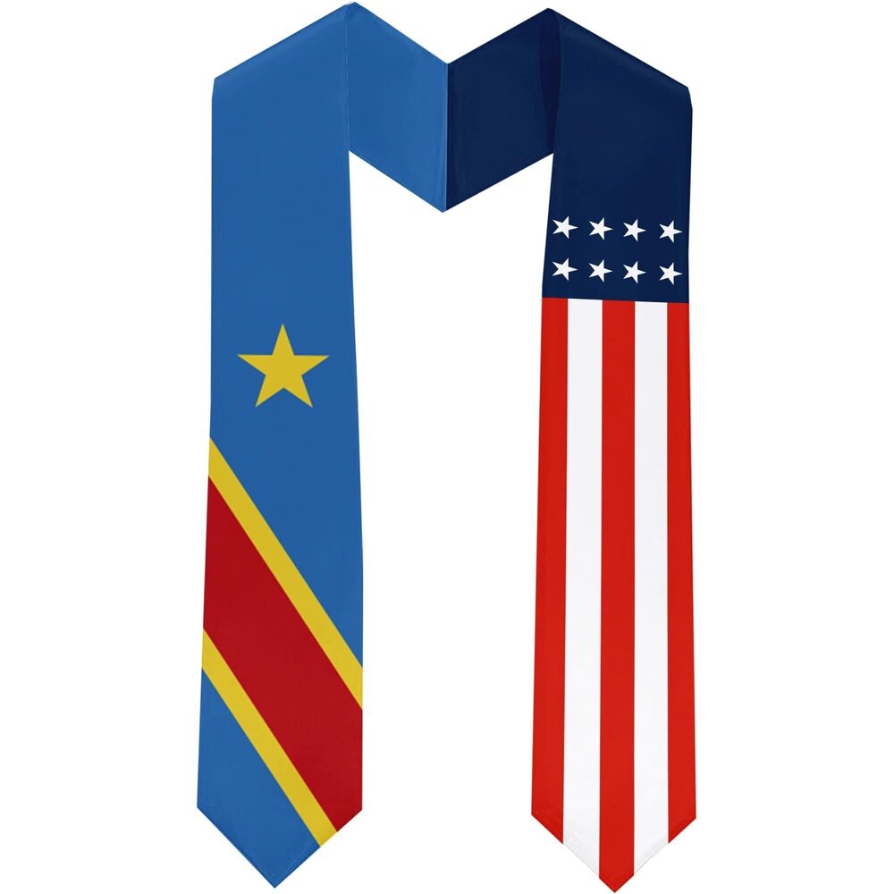 3899 Dem Rep of the Congo Kinshasa Flag International Students Graduation
